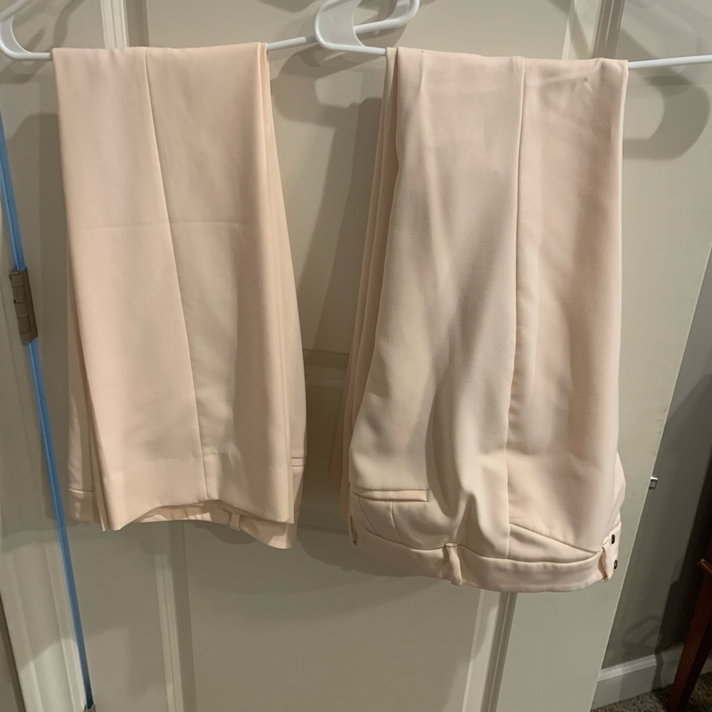 COPY - PINK WHBM size 2 flare slacks